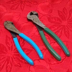 (2) Channellock No. 337 & 357 End Nipper Cutting Cutter Pliers Side Vtg USA